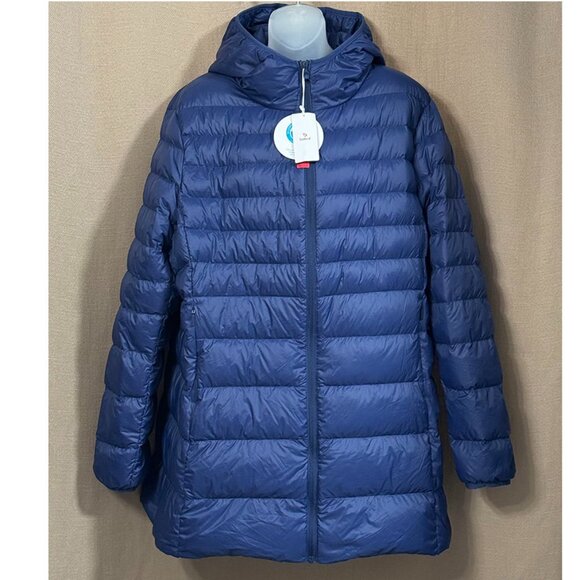 BALEAF Women's Lightweight Packable Hooded Down Jacket  Windproof Coat 2XL - Picture 1 of 11